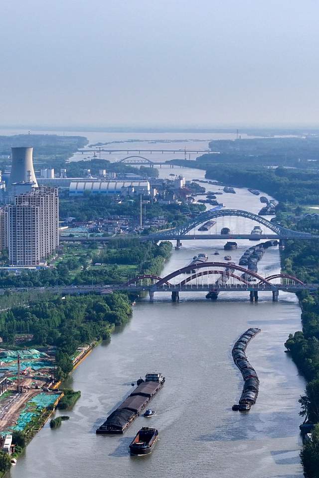 京杭大运河近日再现全线水流贯通 多水源补水 促生态恢复
